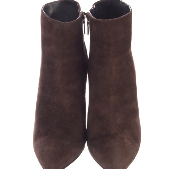 Prada Brown Seude Ankle Boots - Picture 2 of 6